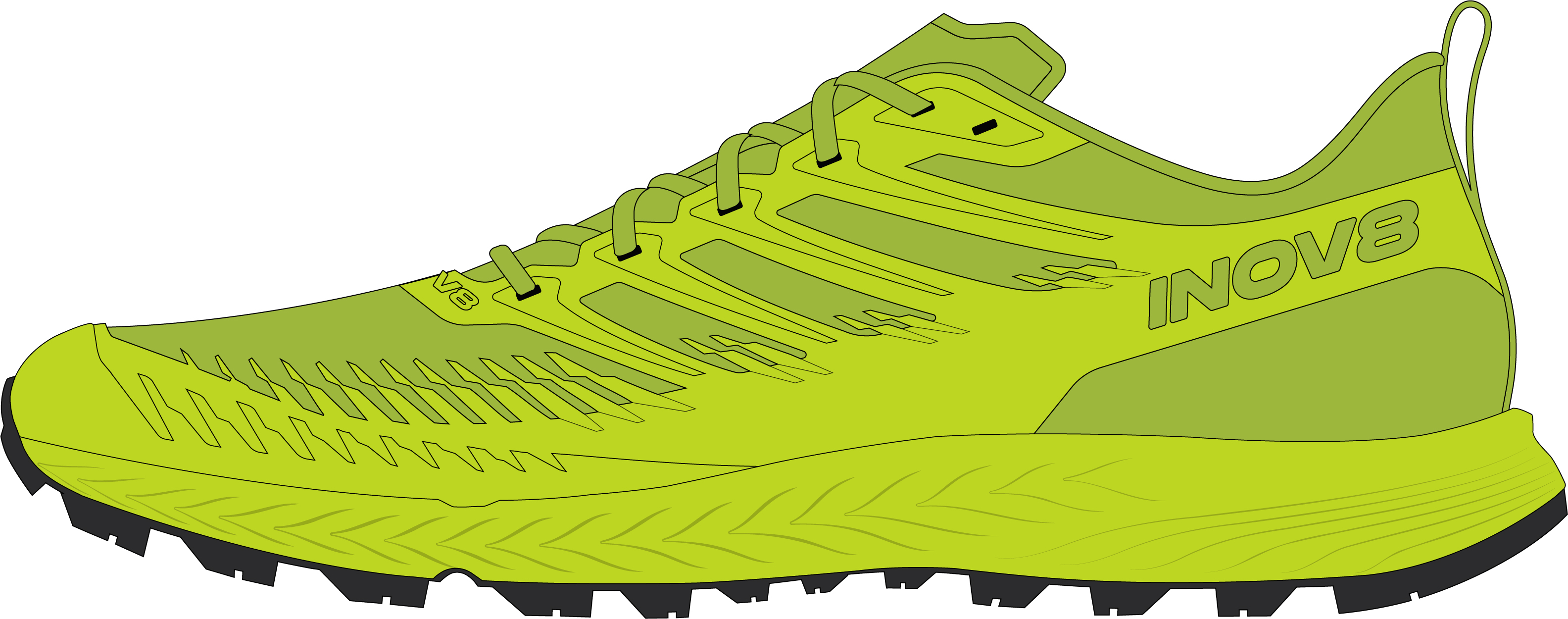 Image Inov8  TrailFly Speed V2  Homme VERT   M10.5